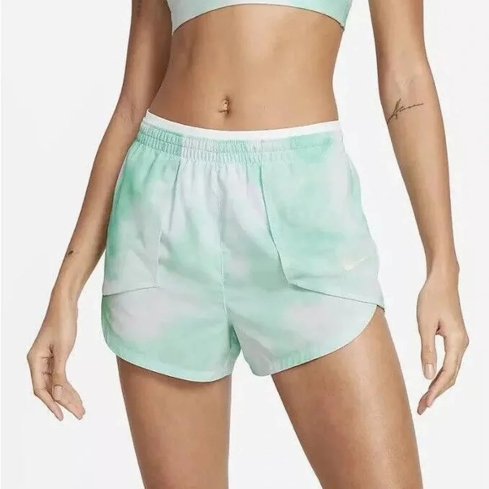 Nike Running Green Tie Dye Running Shorts Ifit - Picture 1 of 6